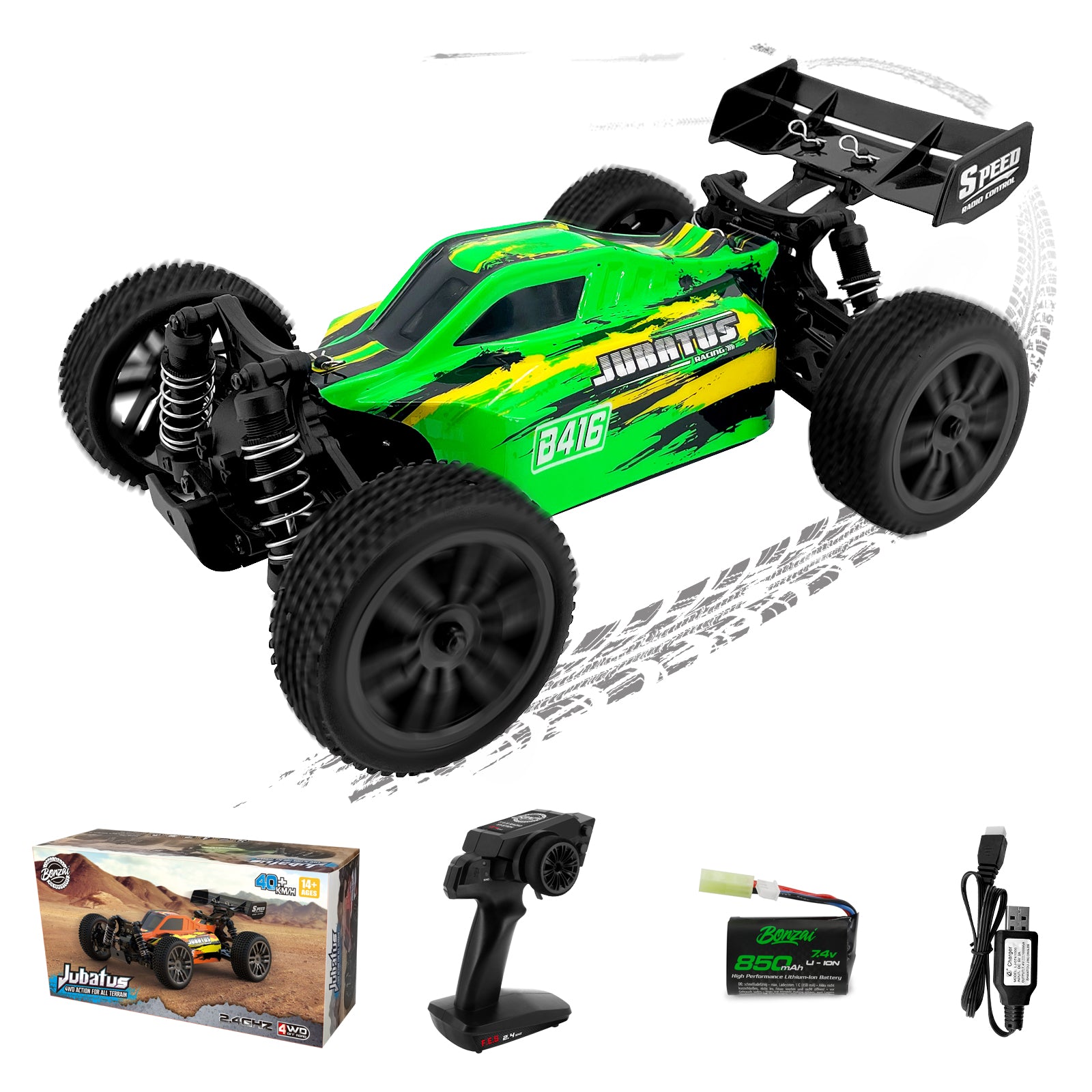 Bonzai Remote Control Car 1/12 Hobby RC Buggy 4WD RTR Off-Road RC Drift Car  for Adults High Speed Racing RC Cars with 2 Batteries Aluminum Alloy Shock  Tower Kraze, Yellow : : Toys & Games