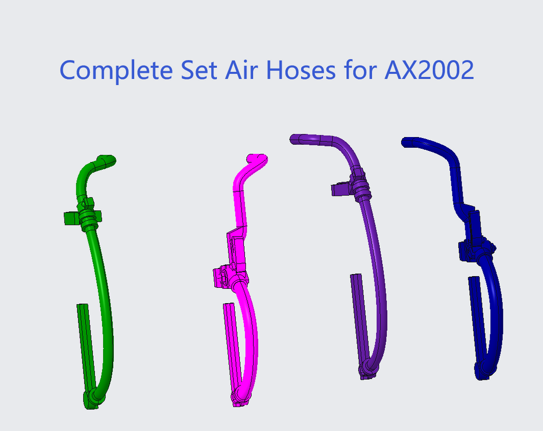 Aimx Models Complete Set Air Hoses for AX2002 PML-00050/00051/00052/00053