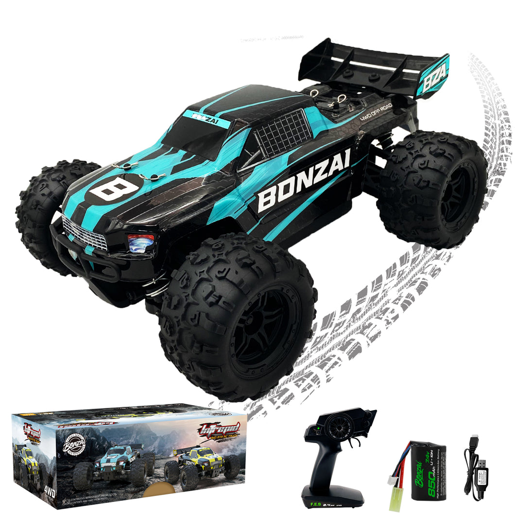 BONZAI 1/14 Scale 4WD RC Truck - Pickup, Hobby Grade, Rapid Speed, All Terrain, Lithium Battery