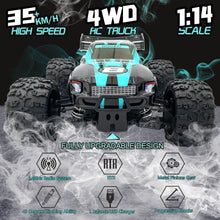 Carica l&#39;immagine nel visualizzatore di Gallery, BONZAI Camion RC 4WD in scala 1/14 - Pick-up, grado hobby, velocità rapida, fuoristrada, batteria al litio
