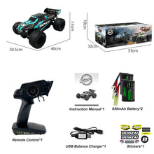 Carica l&#39;immagine nel visualizzatore di Gallery, BONZAI Camion RC 4WD in scala 1/14 - Pick-up, grado hobby, velocità rapida, fuoristrada, batteria al litio
