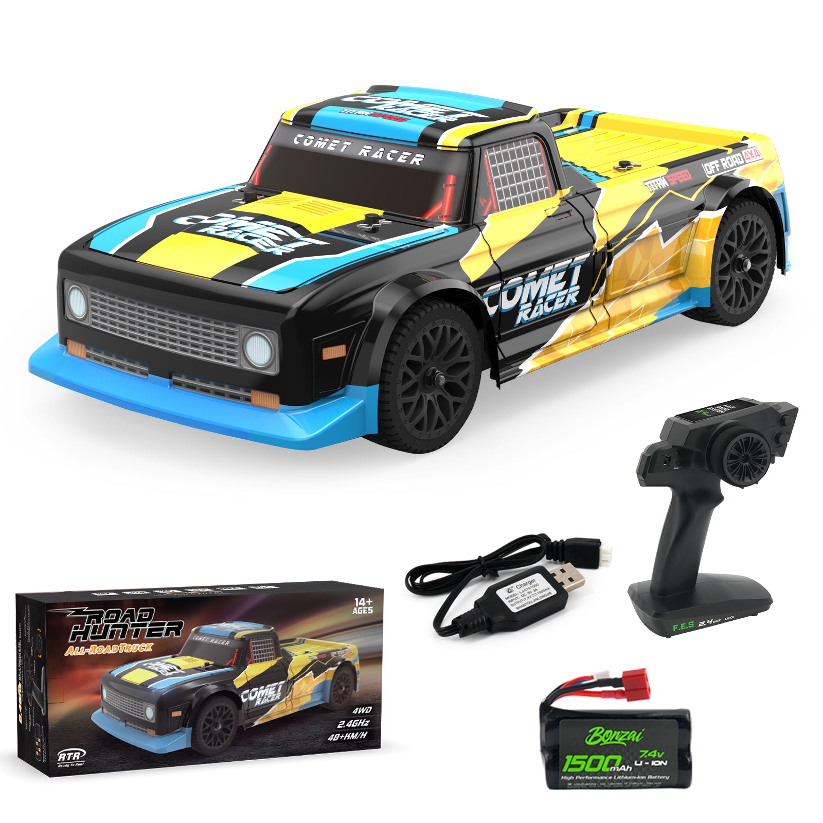 ZROAD 1/12 RC Drift Car - 4WD, 2.4Ghz, All-Road, Rapid-Speed ZROAD 1/12 RC Drift Car - 4WD, 2.4Ghz, All-Road, Rapid-Speed